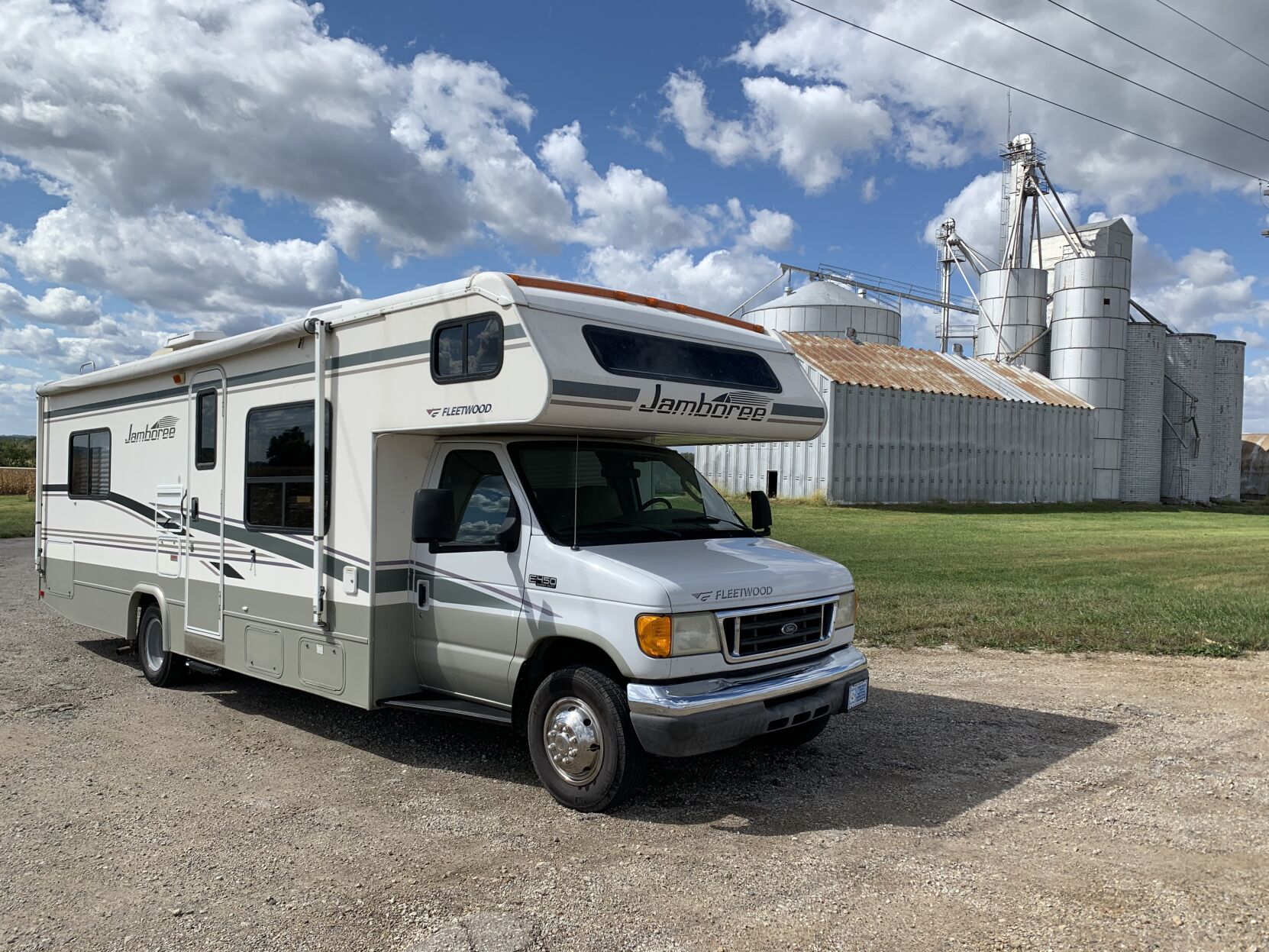 Michelle Fishburne and her RV in Nebraska